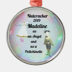 Nutcracker Ornament - Angel och Polichinelle