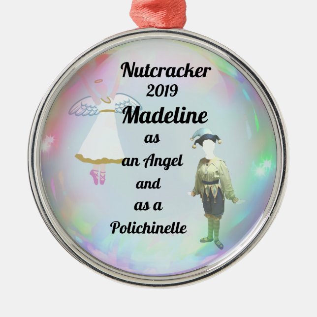Nutcracker Ornament - Angel och Polichinelle (Framsidan)