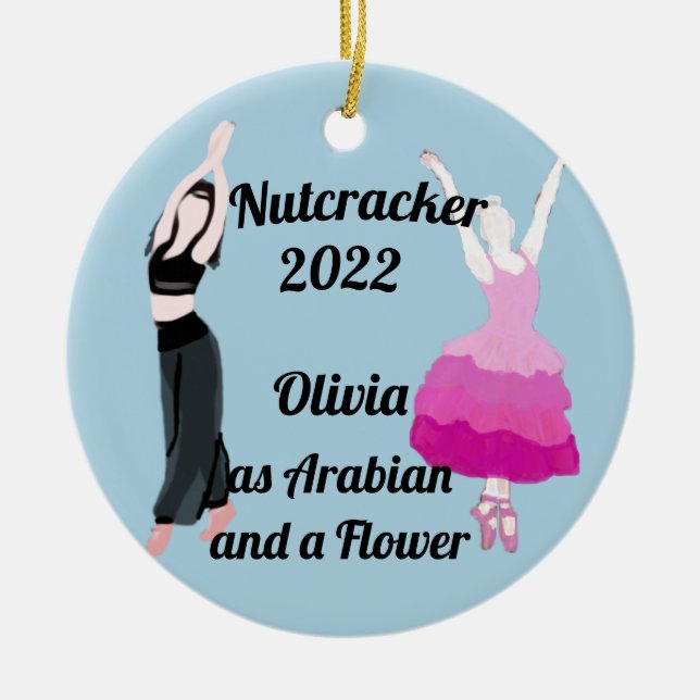 Nutcracker Ornament- Arabianand a Flower Ceramic Julgransprydnad Keramik (Framsidan)