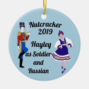 Nutcracker Ornament-Soldier och ryska Julgransprydnad Keramik