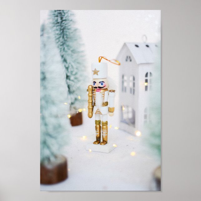 Nutcracker på vinter poster (Framsidan)