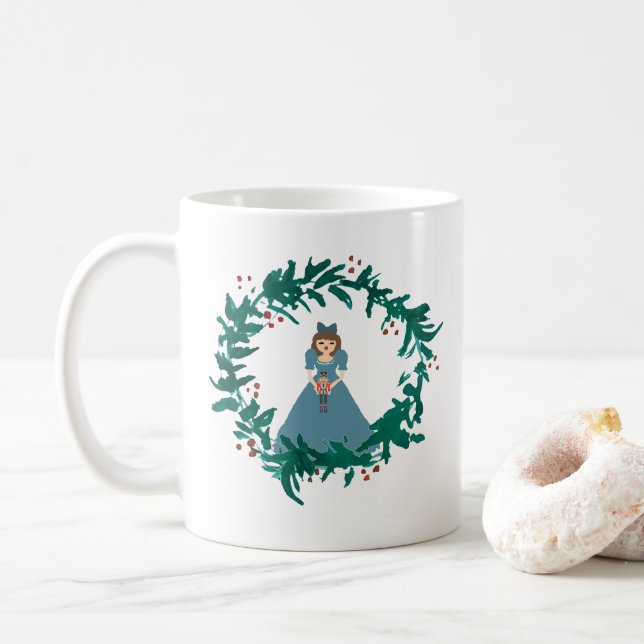 Nutcracker Pannmålning Julkaffe Mugg (Med munk)