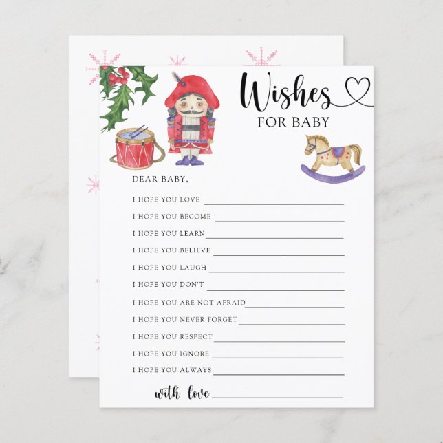 Nutcracker - Party | önskemål för baby (Fram/baksida)