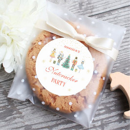Nutcracker Party Runt Klistermärke