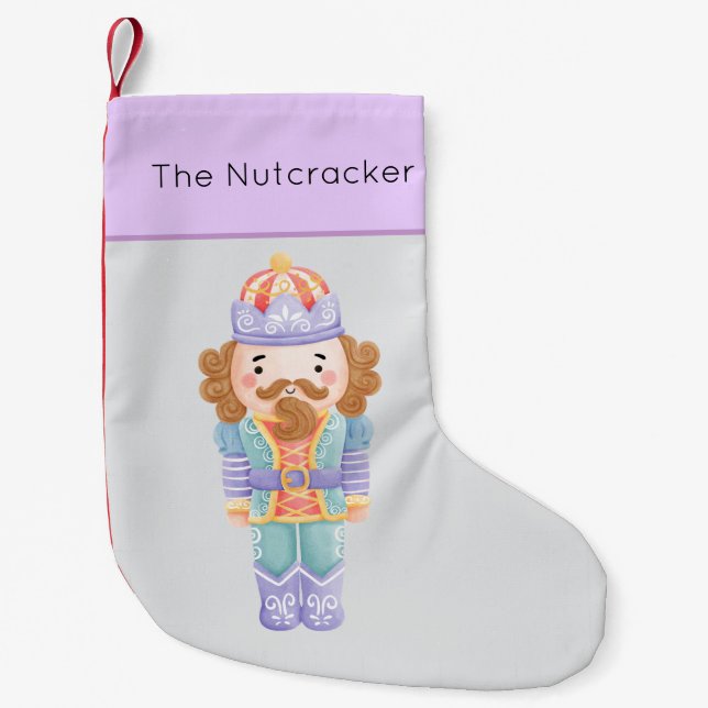 Nutcracker Pastel Liten Julstrumpa (Framsidan)