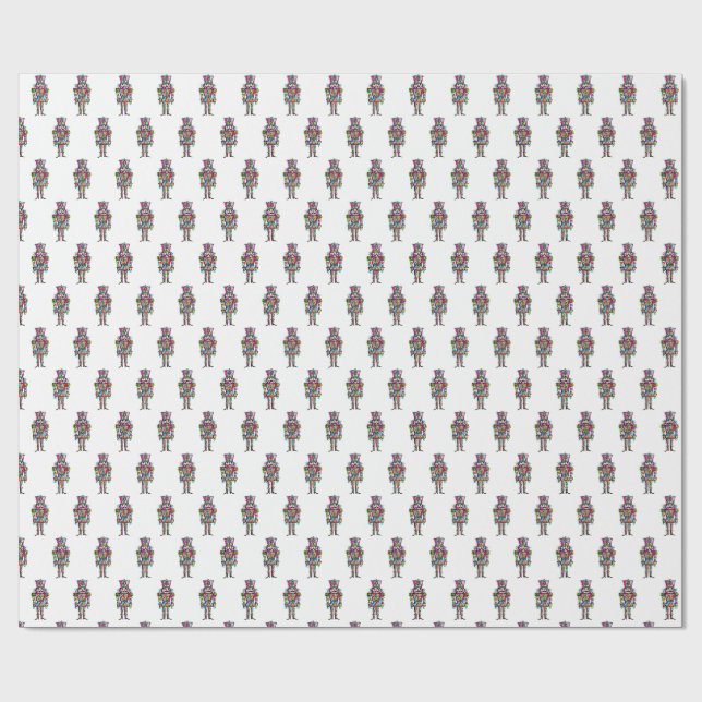 Nutcracker Pastell Rosa Jul Presentpapper (Platt)
