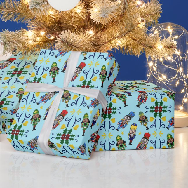 Nutcracker Pattern Presentpapper (Helgdagar)
