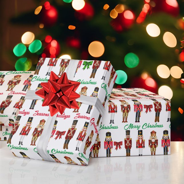 Nutcracker Personalize Namn Anpassningsbar Text ju Presentpapper (Skapare uppladdad)