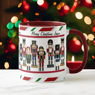 Nutcracker Personalize Namn och jul Hälsning Mugg