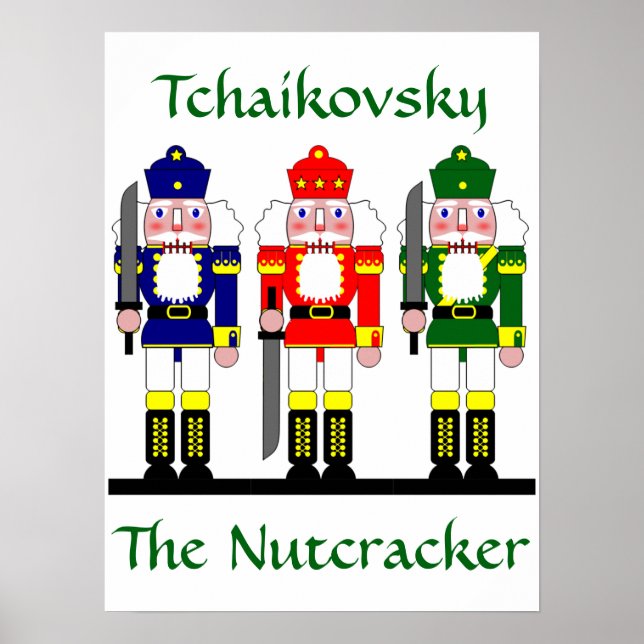 Nutcracker Personalized Christmas Ballet Gift Poster (Framsidan)