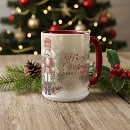 Nutcracker Personlig God jul Coffee Mugg