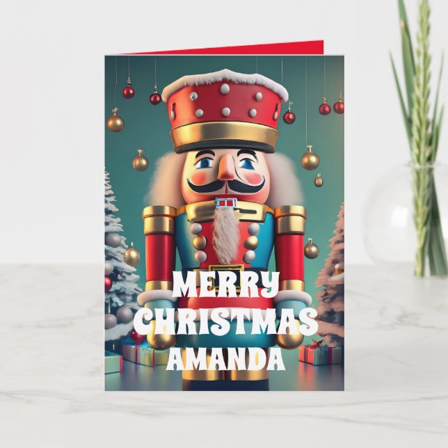 Nutcracker Personlig Kids Helgkort (Framsida)