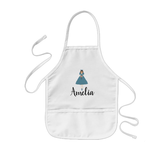Nutcracker Personlig Namn Barns Apron Barnförkläde (Framsidan)