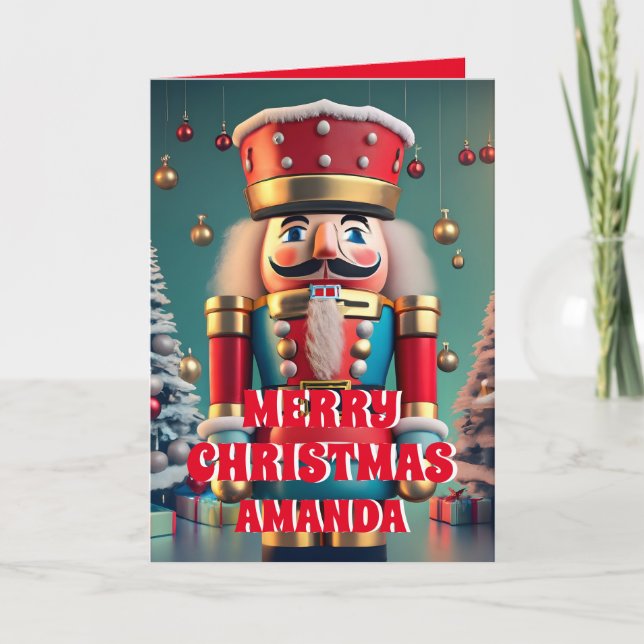 Nutcracker-Personligen Kids Photo Helgkort (Framsida)