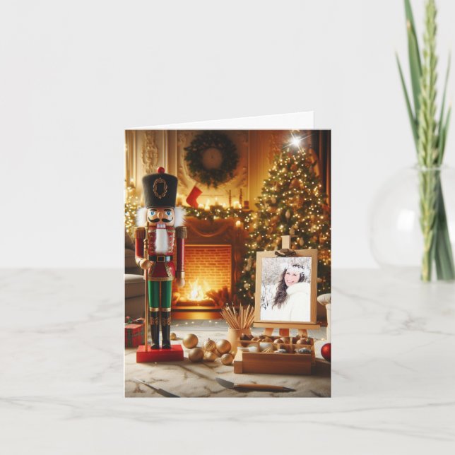 Nutcracker Photo jul Card Kort (Framsida)