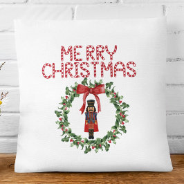 Nutcracker Red Bow Festive-juldekalen Kudde
