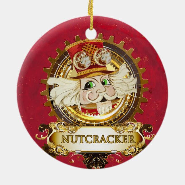 Nutcracker Retold Round Ceramic Ornament (Baksidan)