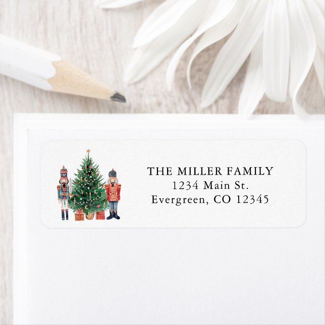 Nutcracker-Returadress Returadress Etikett (Nutcracker Return Address Label
)