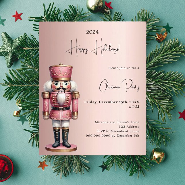 Nutcracker ro guld-julfest (Skapare uppladdad)