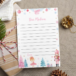 Nutcracker Rosa Birthday Capsule Note Message Card Tack Kort