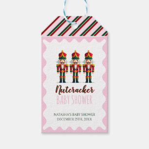 Nutcracker Rosa Girl Girl Baby Shower Presentetikett