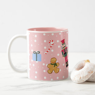 Nutcracker Rosa Julkonsmålning Mugg