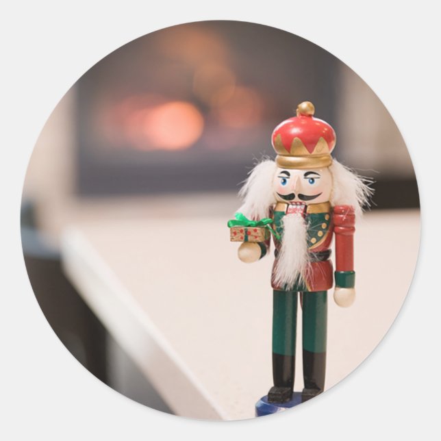 Nutcracker Runt Klistermärke (Framsida)