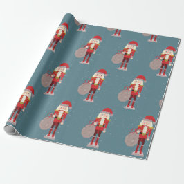 Nutcracker Scandinavian Santa Presentpapper