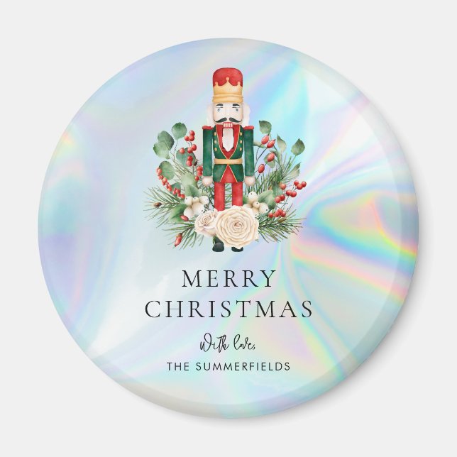 Nutcracker Script Christmas Holiday Keepsake Magnet (Framsidan)