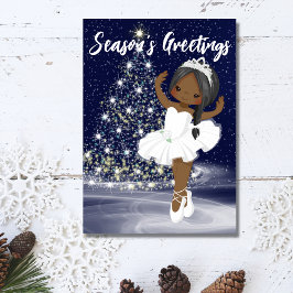 Nutcracker Snö Queen Ballerina-julen Helgkort