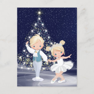 Nutcracker Snö Queen och Cavalier Helg Vykort