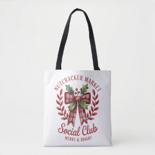 Nutcracker Social Club Shopping Marknad Grupp Tygkasse