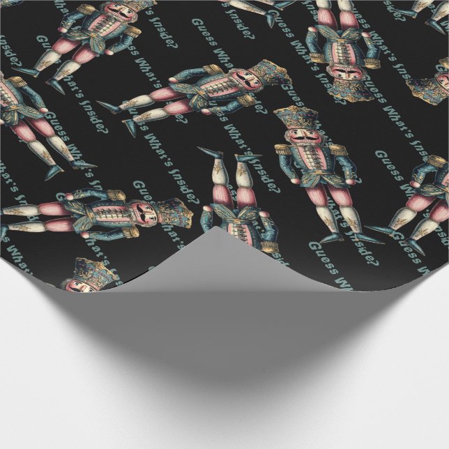 Nutcracker Soldier Gissa vad som är inuti? Presentpapper (Hörn)