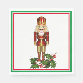 Nutcracker Soldier jul Holly Pappersservett
