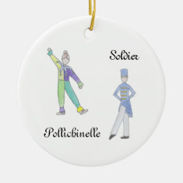 Nutcracker Soldier/Pollichinelle Keepsak Ornament