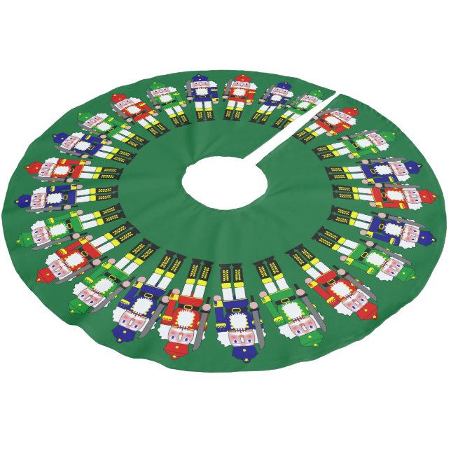 Nutcracker Soldiers jul Julgransmatta Borstad Polyester (Vinklad)