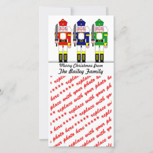 Nutcracker Soldiers Julfoto Julkort