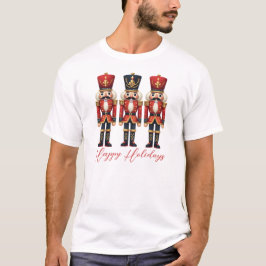 Nutcracker Soldiers Lycklig Helgdag T Shirt