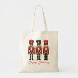 Nutcracker Soldiers Lycklig Helgdag Tygkasse