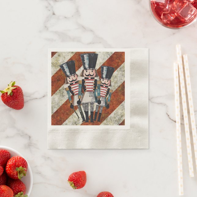 Nutcracker Soldiers Stripes  Pappersservett (Insitu)
