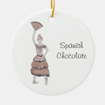 Nutcracker Spain Chocolate Keepsaké Ornament
