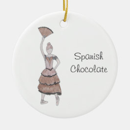 Nutcracker Spain Chocolate Keepsaké Ornament