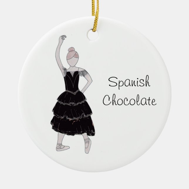 Nutcracker Spain Chocolate Keepsaké Ornament (Framsidan)