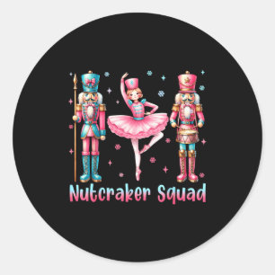 Nutcracker Squad Balett Dans God Jul Kvinnor Runt Klistermärke