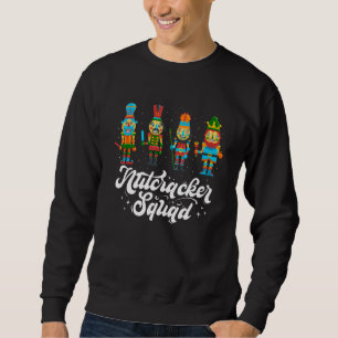 Nutcracker Squad Balett Dans Matchande Familj Jul Lång Ärmad Tröja