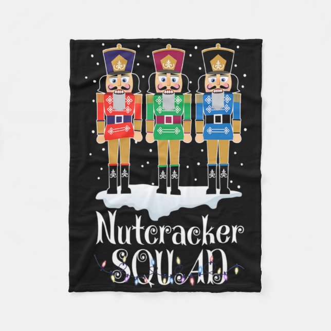 Nutcracker Squad Ballet Dance Christmas Xmas Light Fleecefilt (Framsidan)
