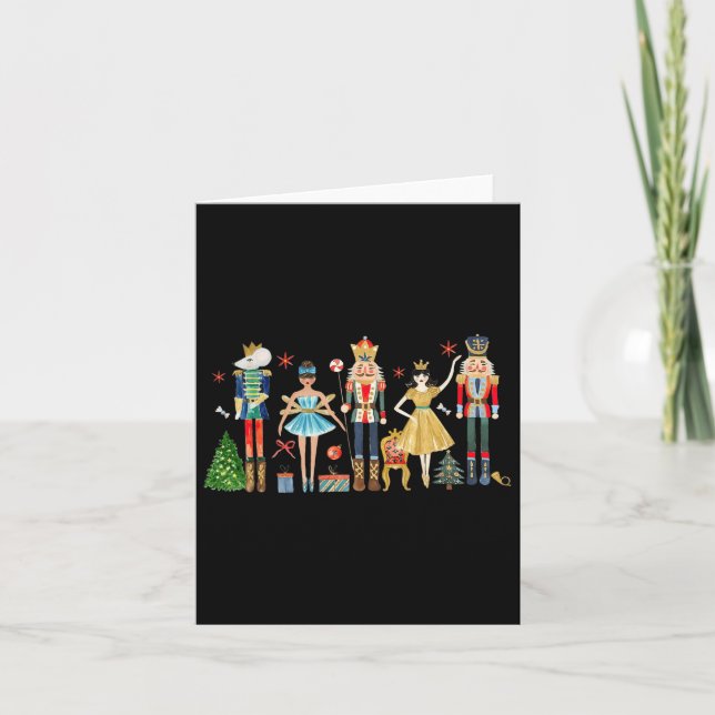 Nutcracker Squad Ballet Dance Julmatchning F Kort (Framsida)