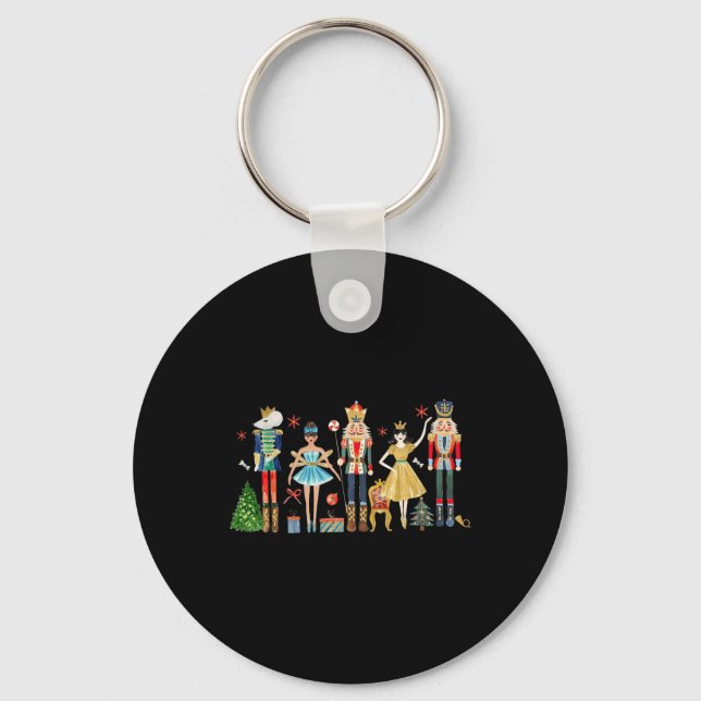Nutcracker Squad Ballet Dance Julmatchning F Nyckelring (Framsida)