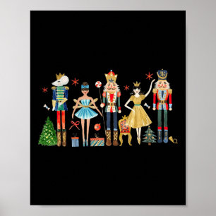 Nutcracker Squad Ballet Dance Julmatchning F Poster