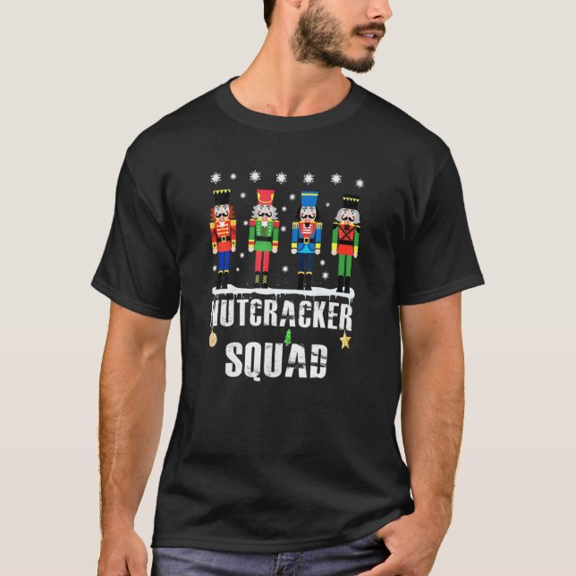 Nutcracker Squad Ballet Dance Matching Family Chri T Shirt (Framsida)